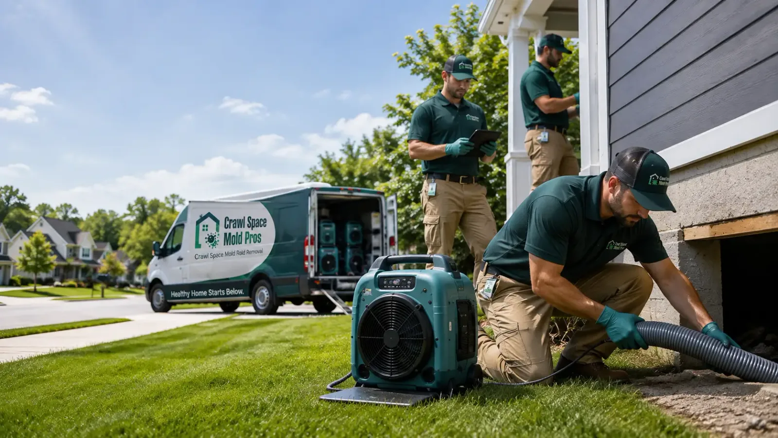 Crawl Space Mold Removal in South Hutchinson, KS